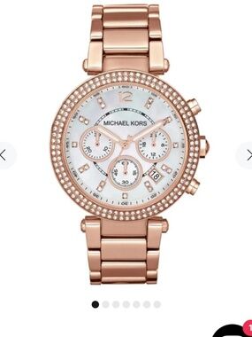 Rose gold MK (Michael Kors) Pearl face Watch